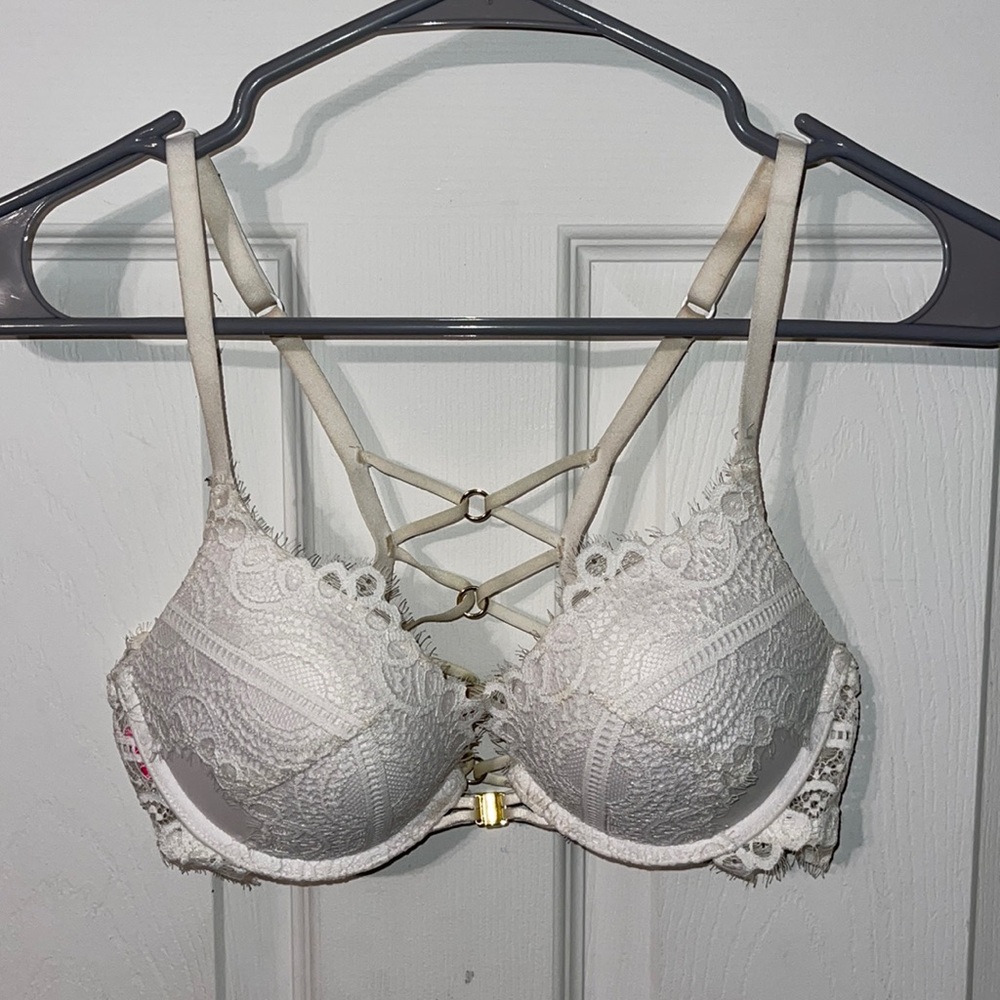 White Front Clip Bra